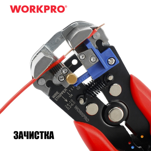 Изображение товара Клещи обжимные 3-в-1 автоматические WP291007 WORKPRO в интернет-магазине 3Стойки