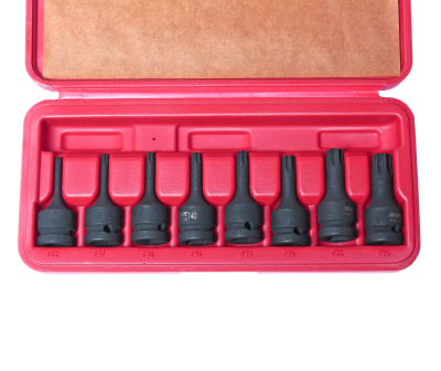 Изображение товара Набор головок торцевых 1/2" TORX (Т25-Т60) ударных L=60мм 8 предметов в кейсе JTC в интернет-магазине 3Стойки