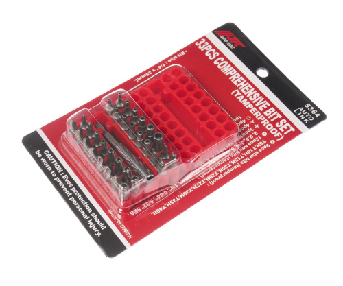 Изображение товара Набор бит 1/4" TORX, HEX, SPANNER с магнитным держателем 33 предмета в боксе JTC в интернет-магазине 3Стойки