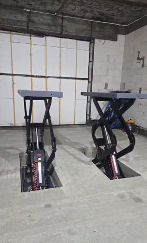 Изображение товара KraftWell KRW360SU Подъёмник ножничный короткий заглубляемый г/п 3600 кг. в интернет-магазине 3Стойки
