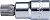 Торцевая головка короткая 1/4' TORX Т30, 2024T30, Hans