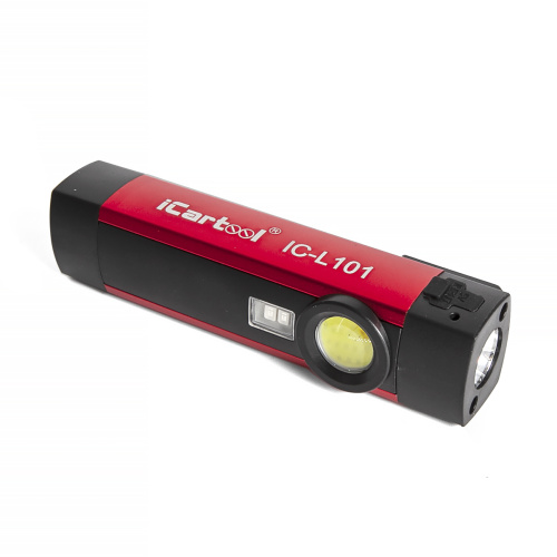 Изображение товара IC-L101 Фонарь светодиодный аккумуляторный с УФ подсветкой iCartool IC-L101 в интернет-магазине 3Стойки