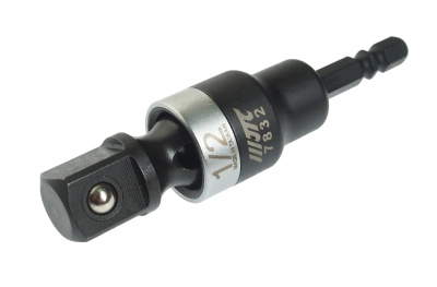 Адаптер 1/4"х1/2" (6.35мм) карданный под шуруповерт JTC