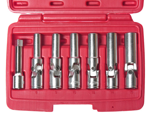 Изображение товара Набор съемников свечей накаливания для дизельных двигателей 3/8" 8-16мм 7 предметов JTC в интернет-магазине 3Стойки