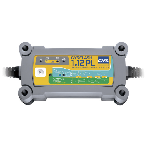 Изображение товара GYSflash 1.12 PL Зарядное устройство 12В, 1,0 A, 1,2-32Ah,20Вт +Lithium 026902 в интернет-магазине 3Стойки