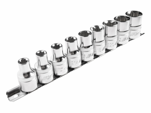 Изображение товара Набор головок торцевых 1/2" TORX Е10-Е24 9 предметов JTC в интернет-магазине 3Стойки
