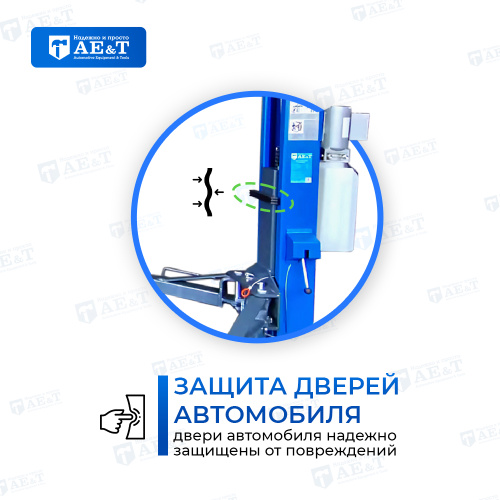 Изображение товара Подъемник двухстоечный T4MU AE&T (380В) в интернет-магазине 3Стойки
