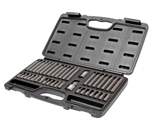 Изображение товара Набор бит 1/2" 3/8" SPLINE, TORX, HEX с держателем 40 предметов в кейсе JTC в интернет-магазине 3Стойки