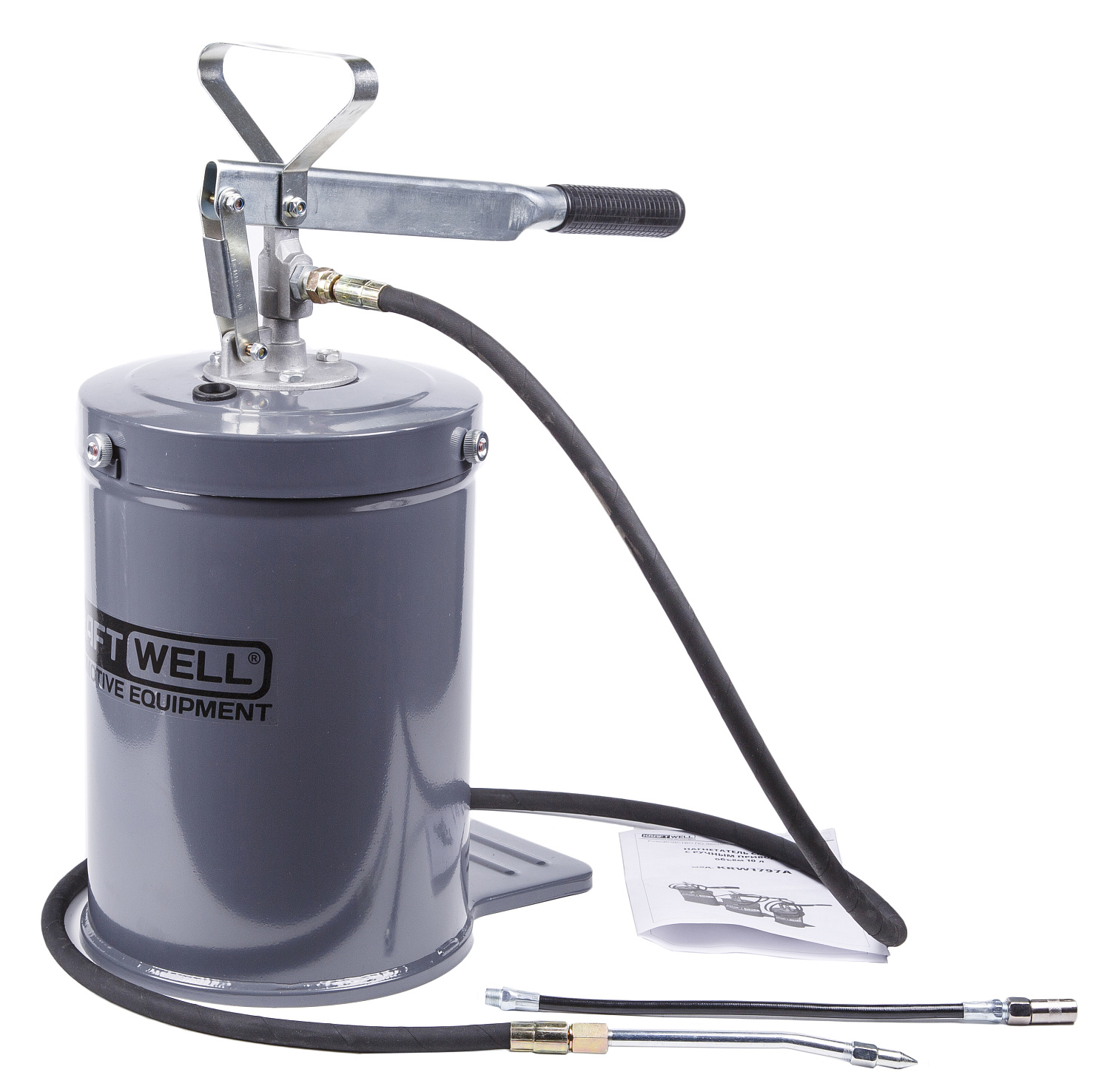 Изображение товара Нагнетатель солидола с ручным приводом 10 л в интернет-магазине 3Стойки
