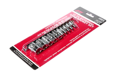 Изображение товара Набор головок торцевых 1/4"-3/8" TORX Е4-Е18 10 предметов JTC в интернет-магазине 3Стойки