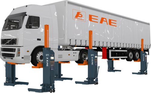 Изображение товара Комплект подкатных колонн Everlift EE-HDM86 (6шт по 8т.). Беcпроводные. в интернет-магазине 3Стойки