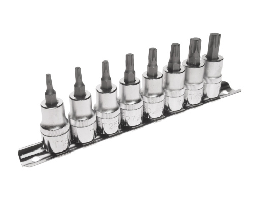 Изображение товара Набор бит-головок 3/8" TORX T15-T50 8 предметов JTC в интернет-магазине 3Стойки