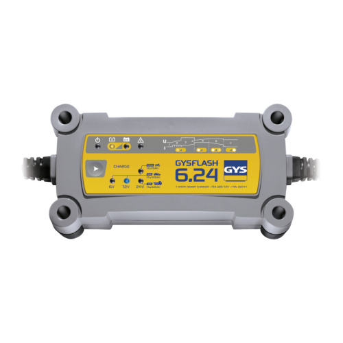 Изображение товара GYSflash 6.24 Зарядное устройство 6/12/24V  (029460) в интернет-магазине 3Стойки