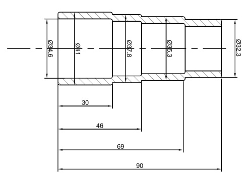 Изображение товара Переходник для пылесоса 32-36-38-41 мм TC-adapter AE&T в интернет-магазине 3Стойки