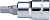 Торцевая головка короткая 1/4' HEX 4 мм, 2026M04, Hans