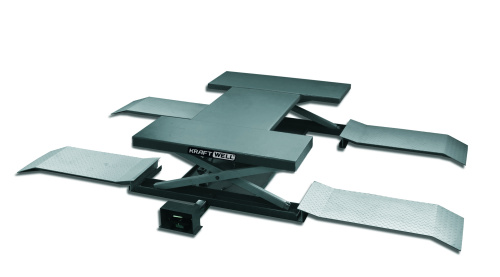 Изображение товара KraftWell KRW260B Подъемник г/п 2,5 т. пневматический с поворотными лапами в интернет-магазине 3Стойки