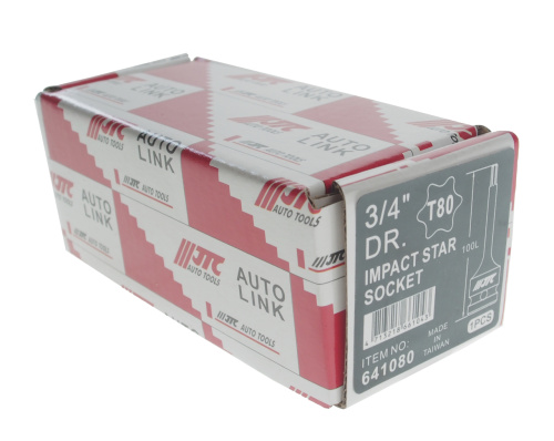Изображение товара Головка торцевая 3/4" TORX T80 ударная JTC в интернет-магазине 3Стойки