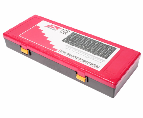 Изображение товара Набор головок торцевых 1/2" TORX,HEX ударных 19 предметов в кейсе JTC в интернет-магазине 3Стойки
