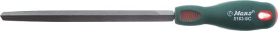 Треугольный напильник с резиновой ручкой 200 мм, 5153-8G, HANS