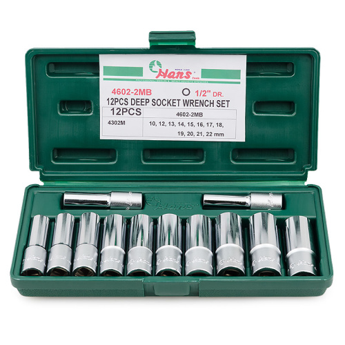 Изображение товара Набор 12-гранных торцевых головок Hans, 4602-2MB в интернет-магазине 3Стойки