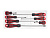 Набор отверток усиленных SL5.5x100 SL6.5x38 SL6.5x150 PH1x75 PH2x38,150 PH3x200 7 предметов JTC