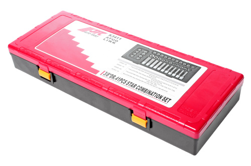 Изображение товара Набор головок торцевых 3/8" TORX,HEX 41 предмет в кейсе JTC в интернет-магазине 3Стойки
