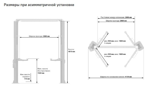 Изображение товара Подъемник 2-х стоечный LAUNCH TLT250ATC в интернет-магазине 3Стойки