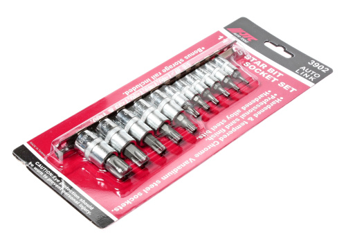 Изображение товара Набор головок торцевых 1/4"-3/8" TORX Т10Н-Т60Н с отверстием 11 предметов JTC в интернет-магазине 3Стойки