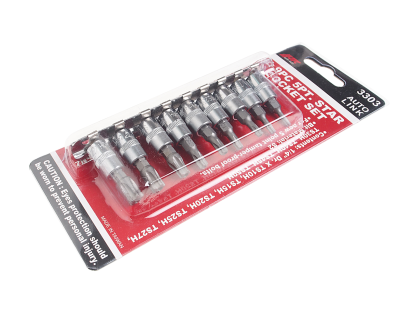 Изображение товара Набор бит 1/4" TORX 5-ти гранных TS10H-TS50H 9 предметов JTC в интернет-магазине 3Стойки