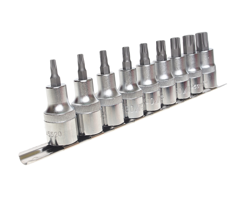Изображение товара Набор бит-головок 1/2" TORX T20-T60 9 предметов JTC в интернет-магазине 3Стойки