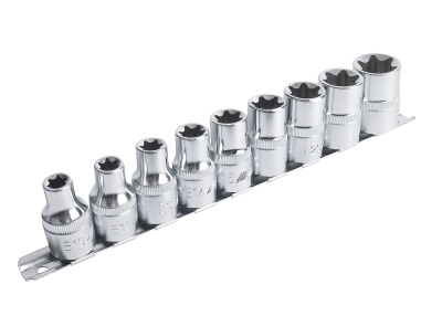 Изображение товара Набор головок торцевых 1/2" TORX Е10-Е24 9 предметов JTC в интернет-магазине 3Стойки