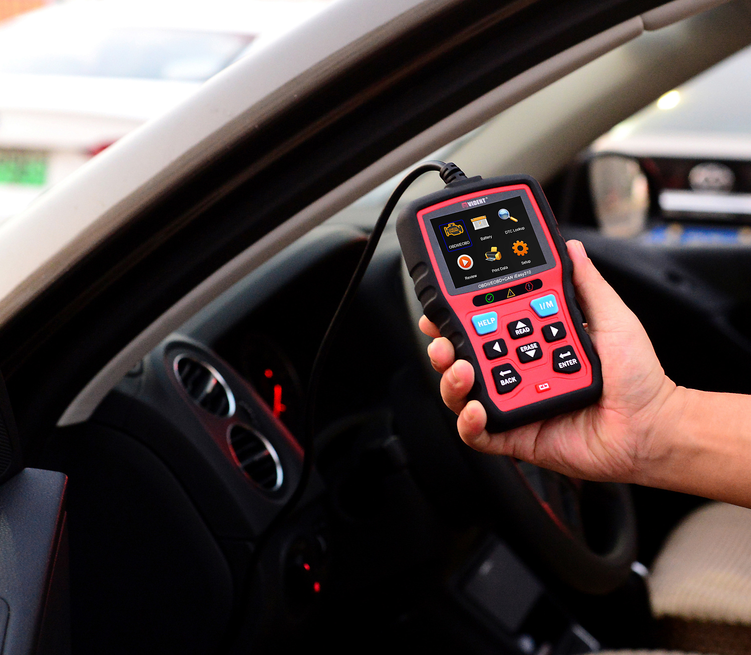 Изображение товара Сканер диагностический OBD2 2.8" iEasy310 VIDENT в интернет-магазине 3Стойки
