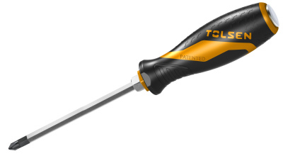 TOLSEN Отвертка крестовая "GRIPro", Phillips №4, 200 мм, силовая