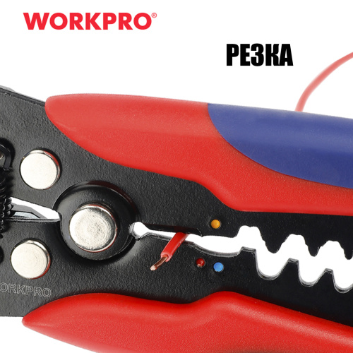 Изображение товара Клещи обжимные 3-в-1 автоматические WP291007 WORKPRO в интернет-магазине 3Стойки