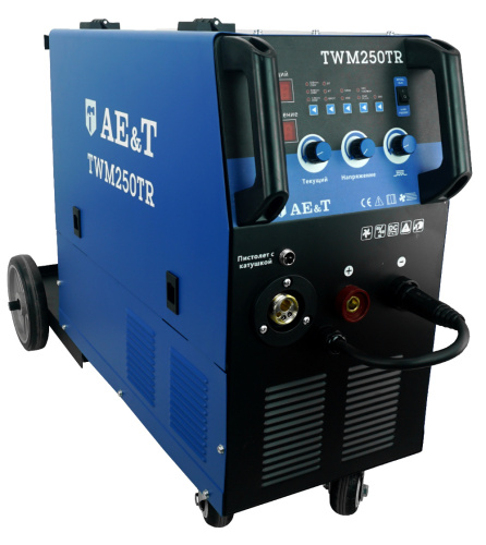 Изображение товара Полуавтомат сварочный 250А/220В с тележкой TWM250TR AE&T в интернет-магазине 3Стойки